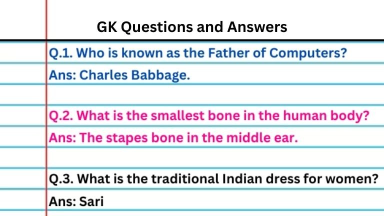 GK Questions and Answers