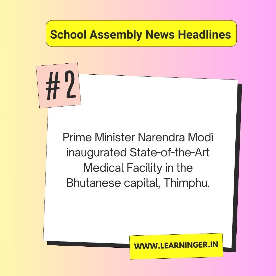 School Assembly News Headlines